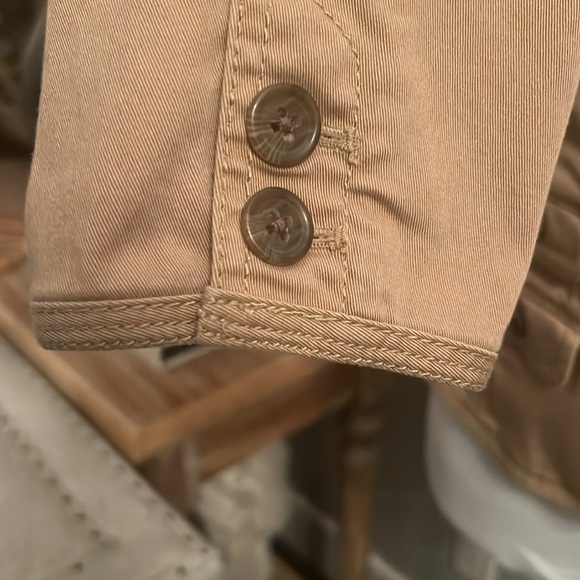 Ann Taylor Loft 4 Front Pocket Tan Blazer Size 4 - Picture 4 of 8